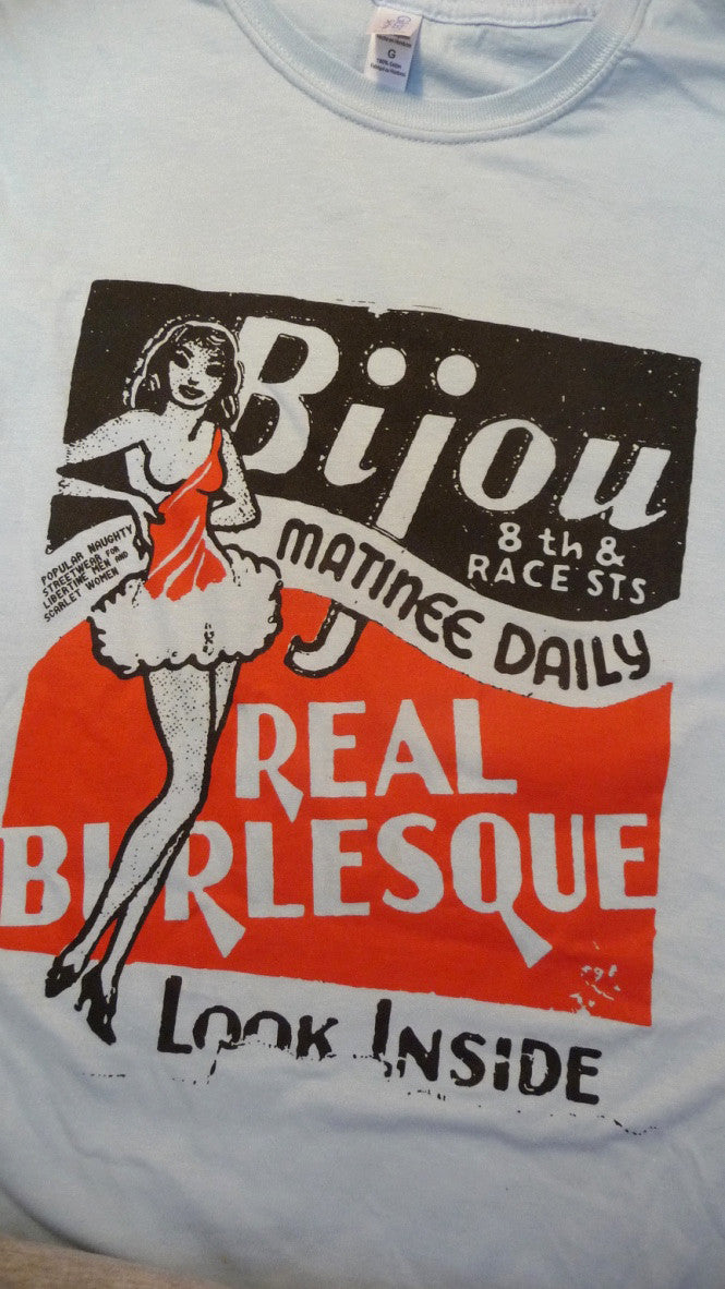 Bijou-Real Burlesque t-shirt- Available Exclusively at Pop Up