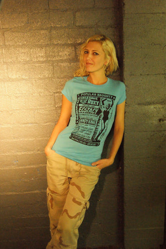 Ecstacy with ROXY! (Burlesque ad t-shirt)