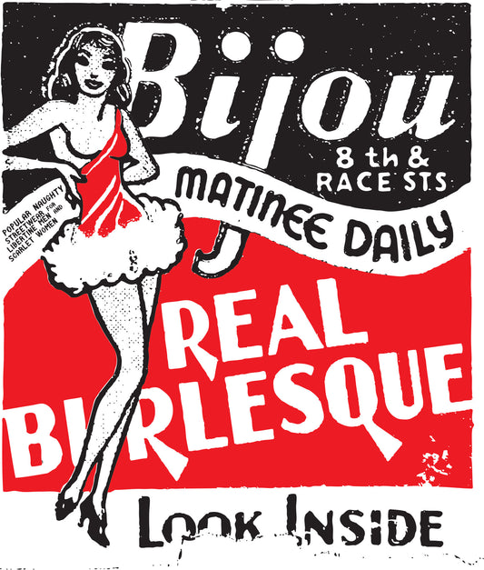 Bijou-Real Burlesque t-shirt-      Available Exclusively at Pop Up