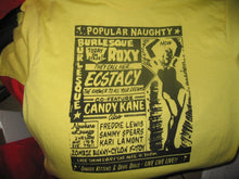 Ecstacy with ROXY! (Burlesque ad t-shirt)